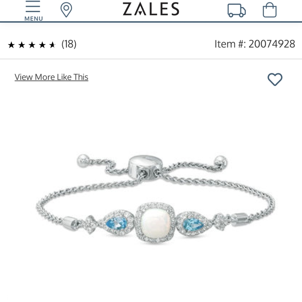 NWOB Opal and sapphire bracelet